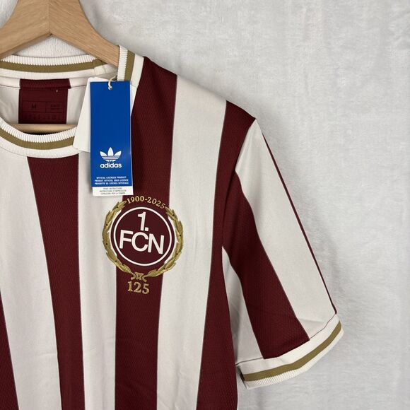 adidas 1. FC Nurnberg 125th Anniversary Soccer Jersey JG6350 Men’s Size Medium - Picture 3 of 9